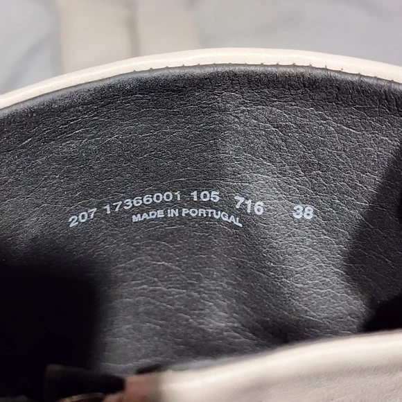 MARC O'POLO Gray Leather Mid-Calf Boots with Chunky Platform Soles, size 38 - Picture 3 of 11